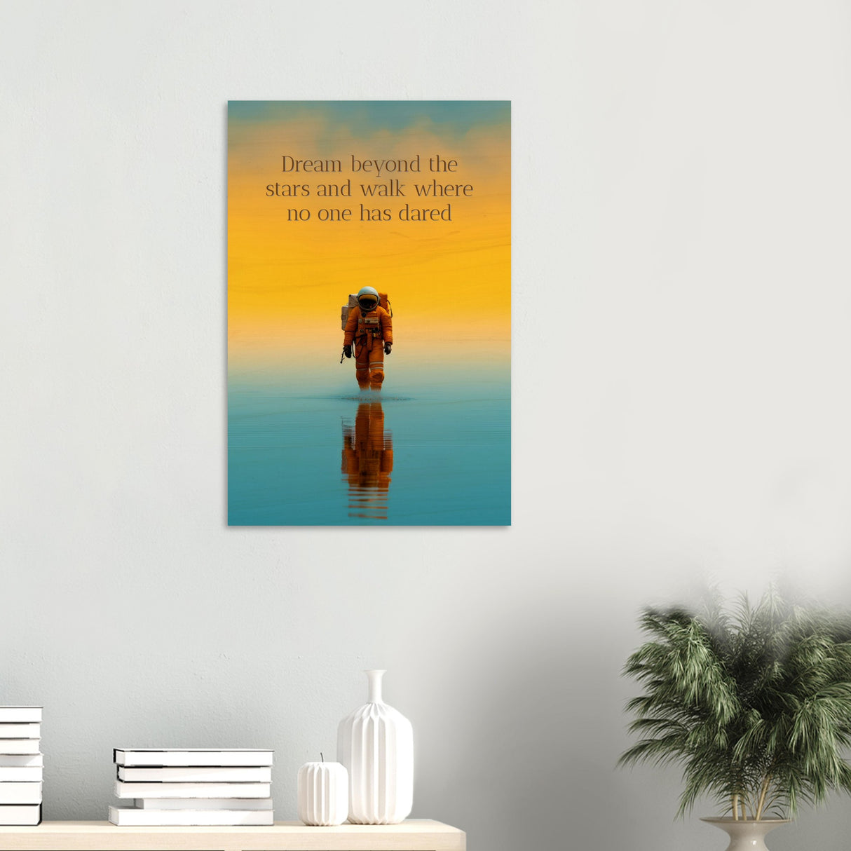 da vinci motivational wall art dare