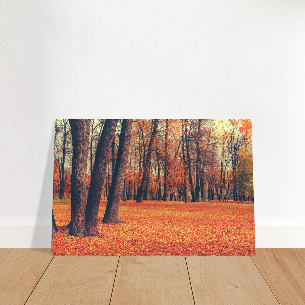 golden silence in autumn a tranquil forest escape wall art print50x75 cm / 20x30″Acrylic Print