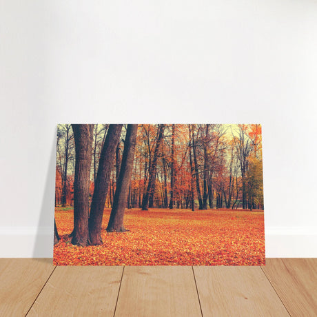 golden silence in autumn a tranquil forest escape wall art print50x75 cm / 20x30″Acrylic Print