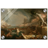 the course of empire destruction by thomas cole classic historical art print20x30 cm / 8x12″Framed Canvas