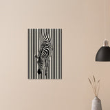 minimalist wall art wildlife zebra