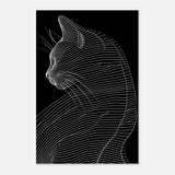  minimalist nature wall art cat animal prints
