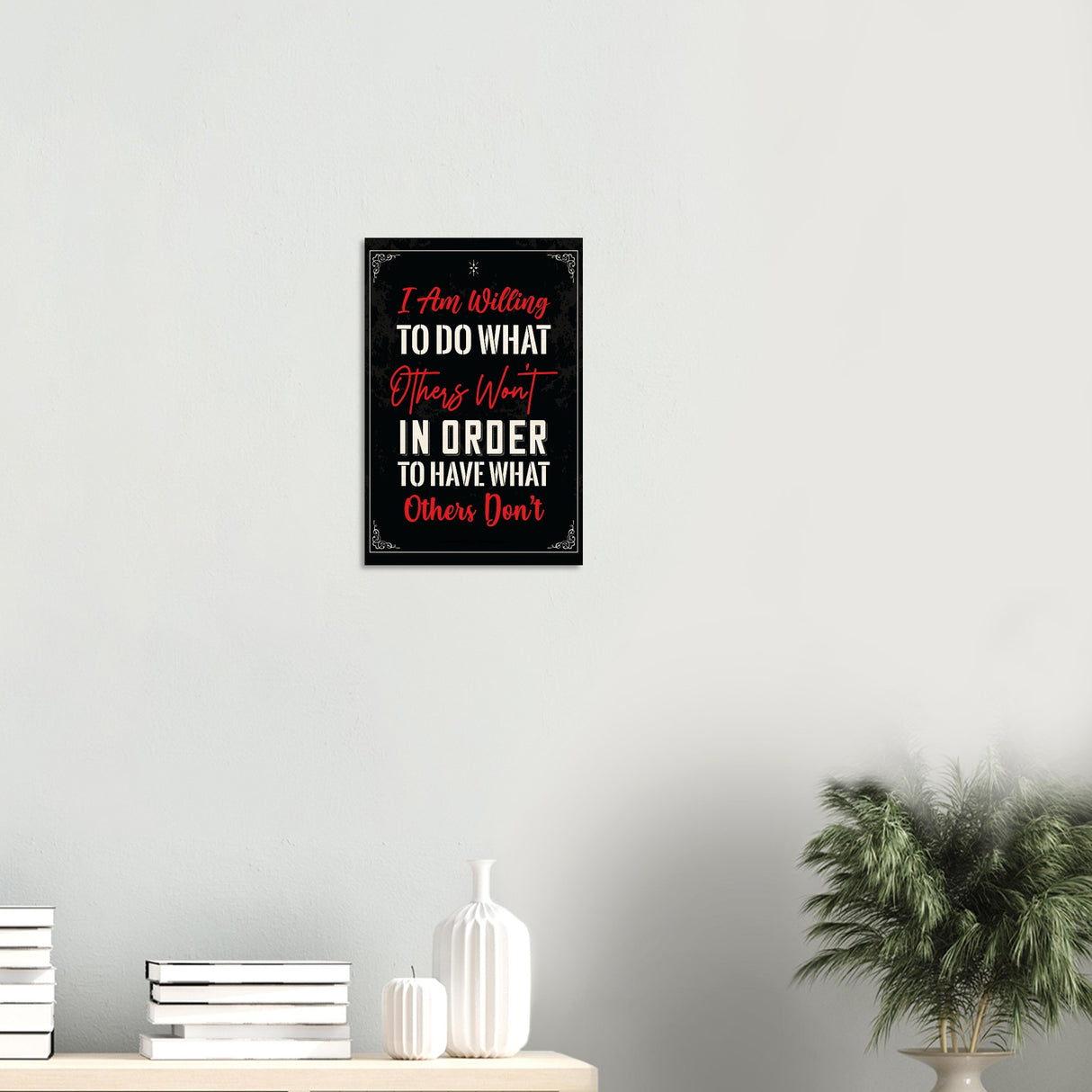 da vinci motivational wall art willing