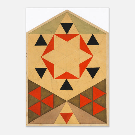 geometrische studie schulerarbeit by egon schiele 1903