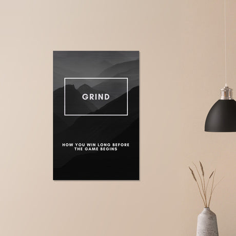  motivational wall art grind
