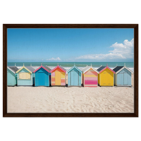 coastal candy huts wall art print40x60 cm / 16x24″Fine Art Poster