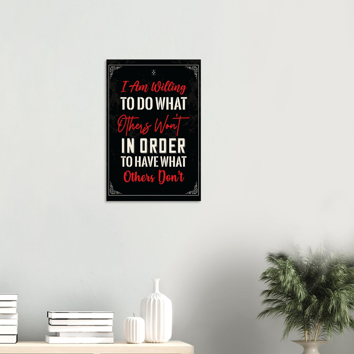 da vinci motivational wall art willing