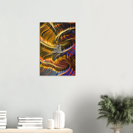 da vinci motivational wall art illusion