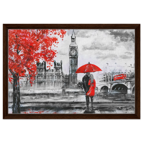 love in london rain romantic city escape wall art print70x100 cm / 28x40″Aluminum Print