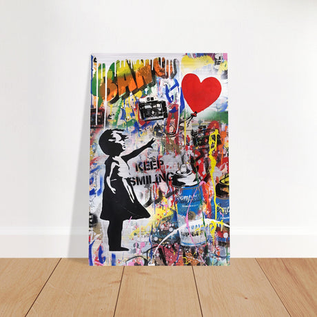 da vinci pop art wall art smile
