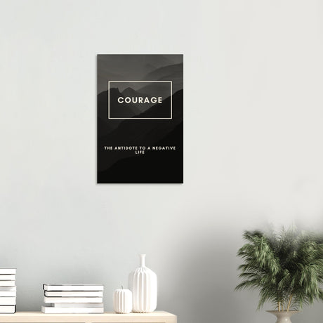 da vinci motivational wall art courage