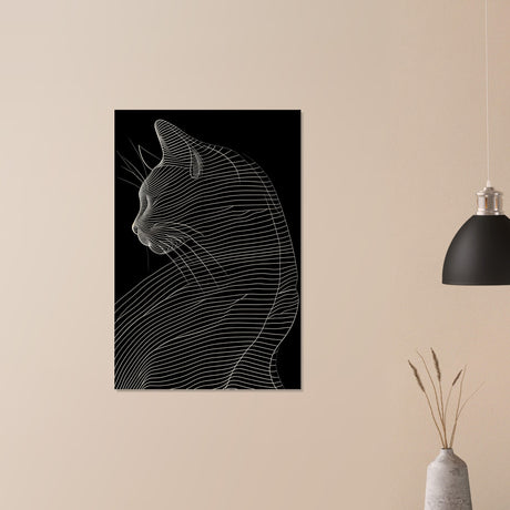  minimalist nature wall art cat animal prints