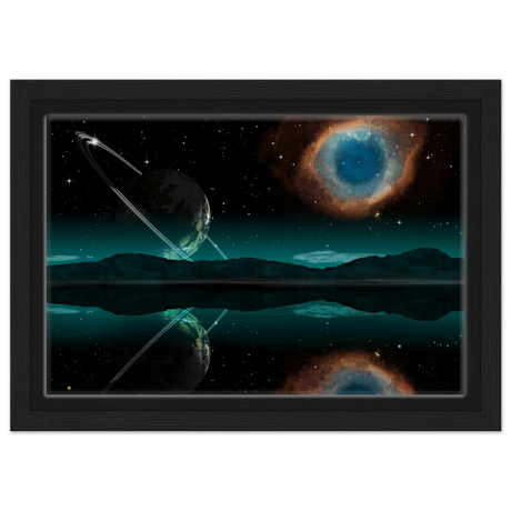 celestial reflections a portal beyond the stars wall art print40x60 cm / 16x24″Aluminum Print