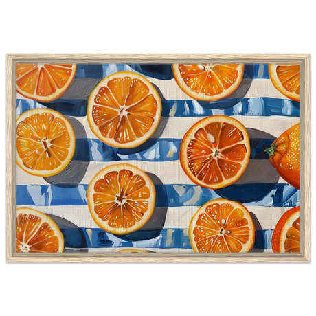 citrus splash wall art print20x30 cm / 8x12″Brushed Aluminum Print