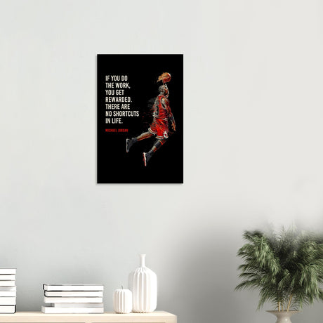 da vinci motivational wall art no shortcuts