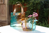 Handcrafted Glass Handbag Vase – Creative Light Luxury Home Décor