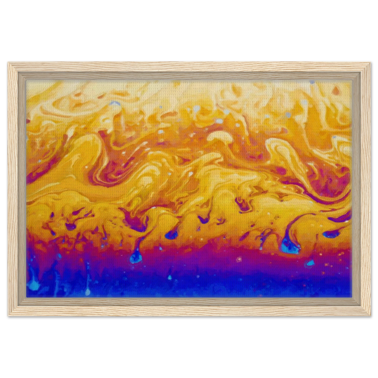 Lava Dreamscape â€“ Fluid Abstract Wall Art PrintAluminum Print70x100 cm / 28x40â€³