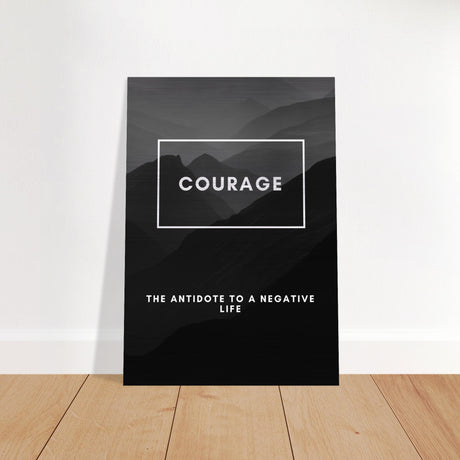 da vinci motivational wall art courage