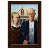 American Gothic by Grant Wood â€“ Iconic American Regionalism Art PrintAluminum Print30x45 cm / 12x18â€³
