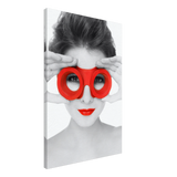 through crimson eyes monochrome glamour pop wall art print20x30 cm / 8x12″Framed Canvas