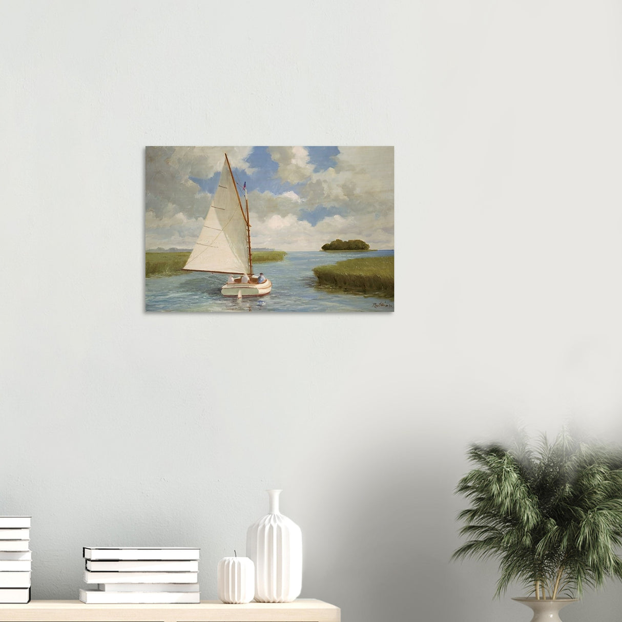 da vinci nature wall art boat