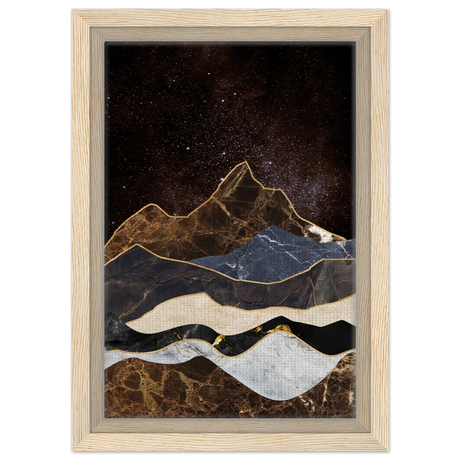 celestial ridges marbled mountain majesty wall art print40x60 cm / 16x24″Fine Art Poster