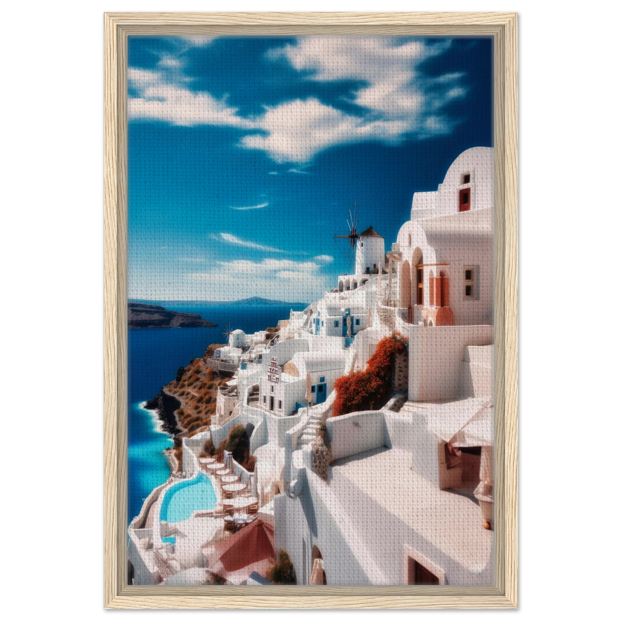 santorini serenity dreamy greek island wall art print60x90 cm / 24x36″Acrylic Print