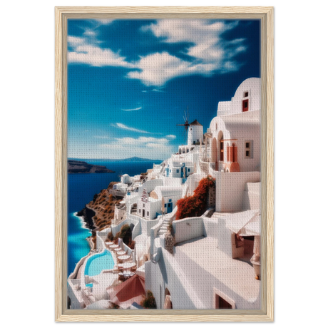 santorini serenity dreamy greek island wall art print60x90 cm / 24x36″Acrylic Print