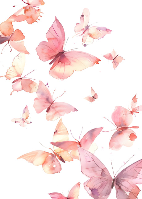 wild meadow whispers soft botanical watercolor elegance wall art print 6 design options Design Option 130x45 cm / 12x18"