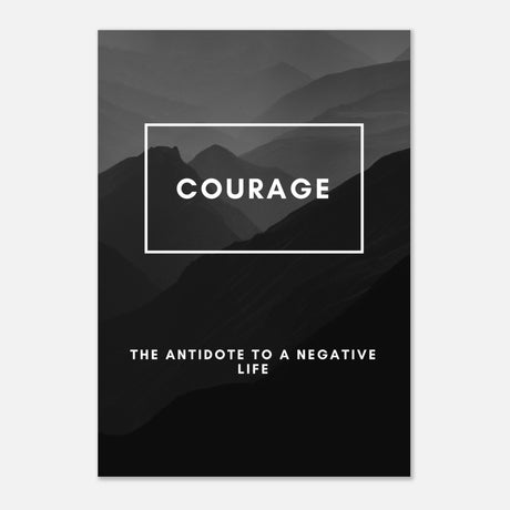 da vinci motivational wall art courage