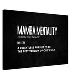  motivational wall art mamba mentality