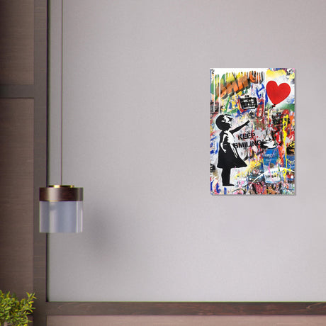 da vinci pop art wall art smile