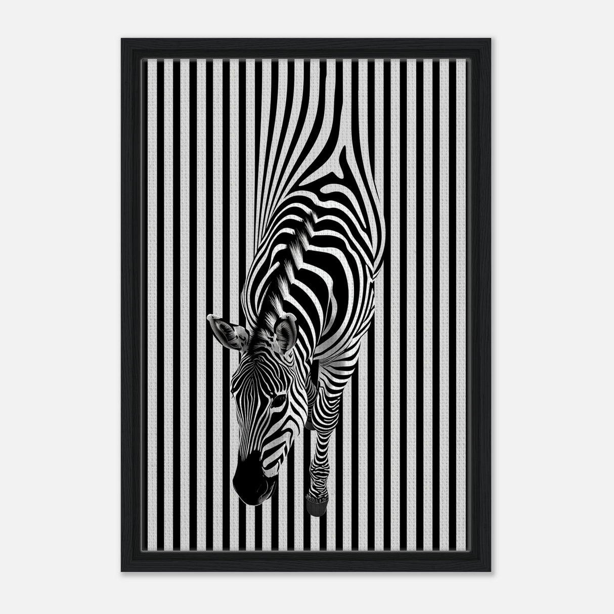  minimalist wall art wildlife zebra