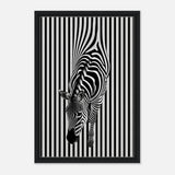  minimalist wall art wildlife zebra