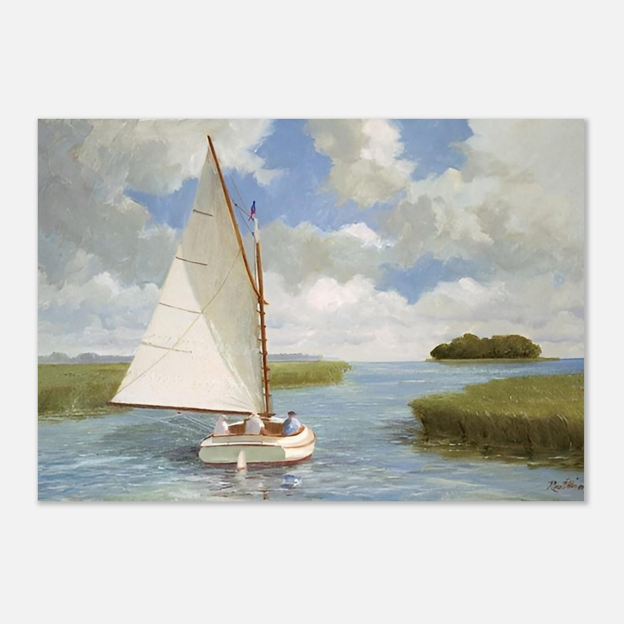 da vinci nature wall art boat