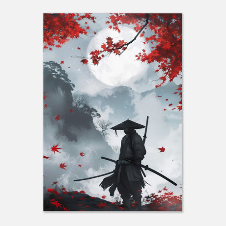  pop art wall art print japanese samurai 1