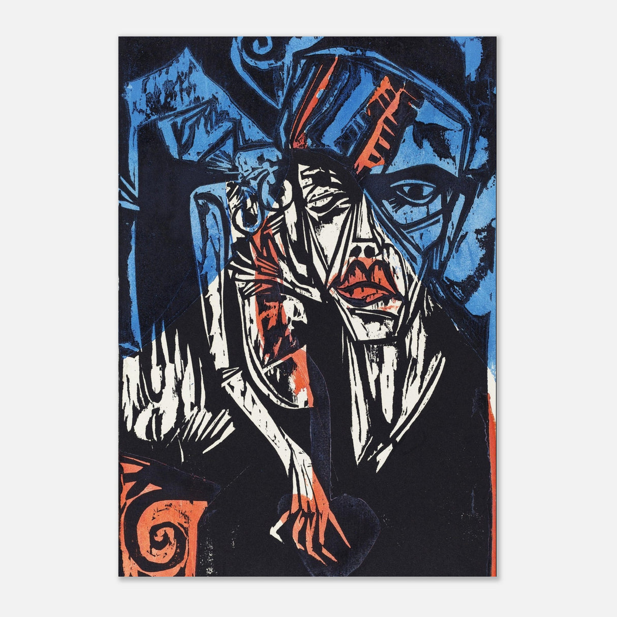 the agonies of love by ernst ludwig kirchner wall art print