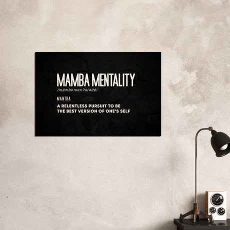  motivational wall art mamba mentality