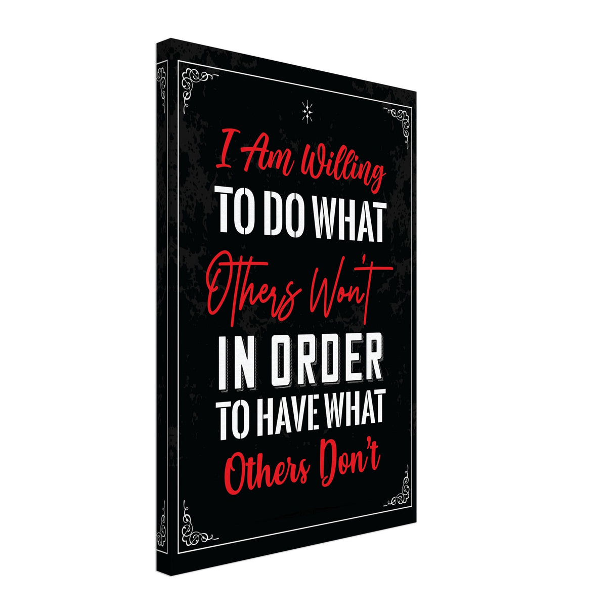 da vinci motivational wall art willing