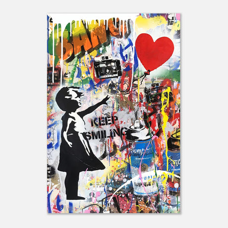 da vinci pop art wall art smile