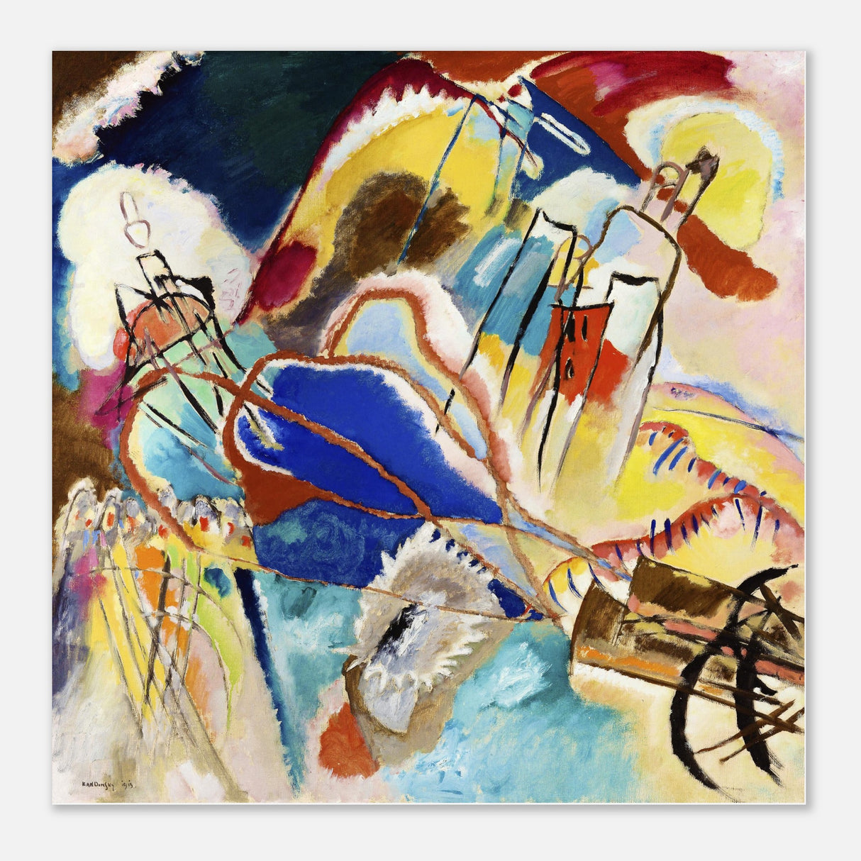 improvisation no 30 1913 by wassily kandinsky abstract wall art print