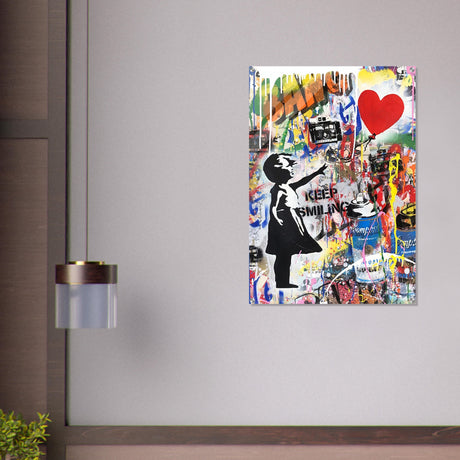 da vinci pop art wall art smile