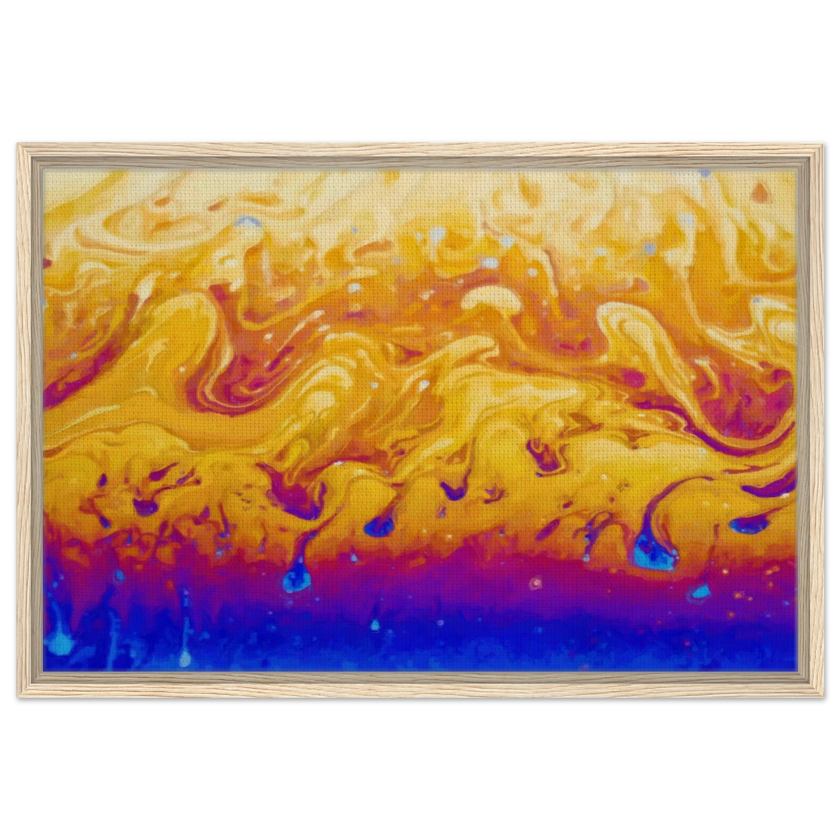 Lava Dreamscape â€“ Fluid Abstract Wall Art PrintWood Prints30x45 cm / 12x18â€³