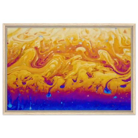 Lava Dreamscape â€“ Fluid Abstract Wall Art PrintWood Prints30x45 cm / 12x18â€³