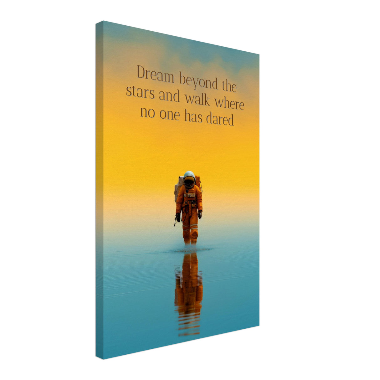 da vinci motivational wall art dare