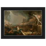 the course of empire destruction by thomas cole classic historical art print30x45 cm / 12x18″Framed Canvas