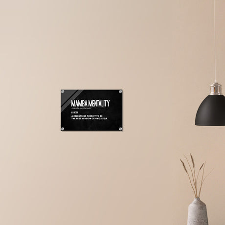  motivational wall art mamba mentality