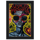electric royalty afro futurist pop expression wall art print20x30 cm / 8x12″Canvas