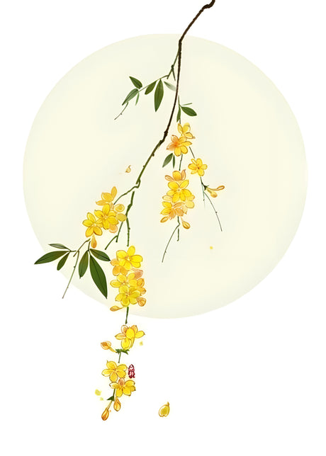 golden bloom harmony v02 watercolor yellow floral elegance wall art print 4 design optionsDesign Option 120x30 cm / 8x12"