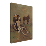 The Good Samaritan by CypriÃ¡n MajernÃ­k â€“ Expressionist Biblical Wall Art PrintBrushed Aluminum Print45x60 cm / 18x24â€³